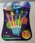 Coloured birthday candles