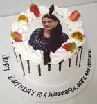 Forest cake with edible print