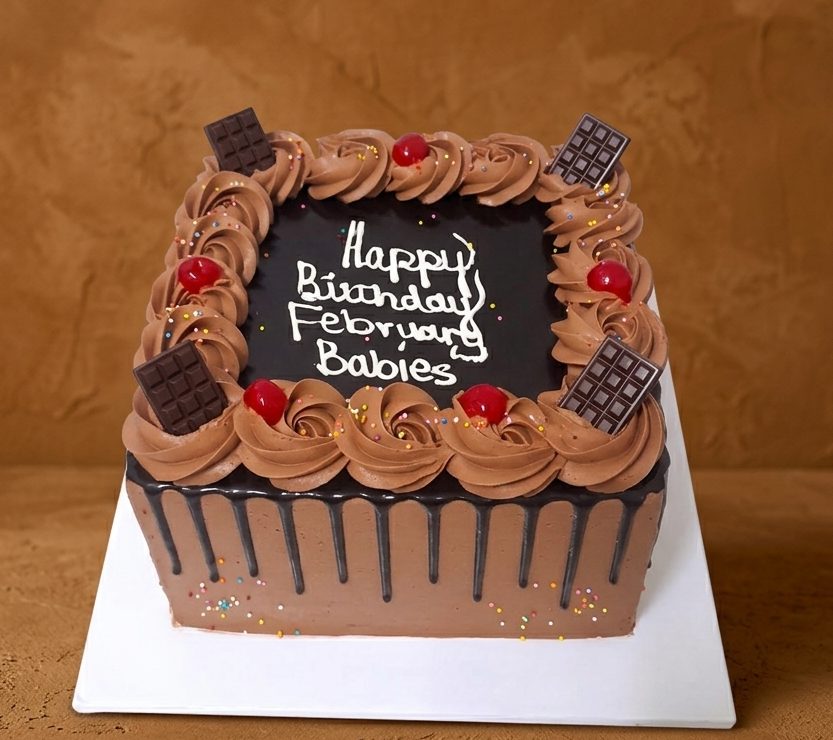 Square shaped coporate cake Square shaped coporate cake