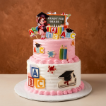 PP2 graduation cake with a tier
