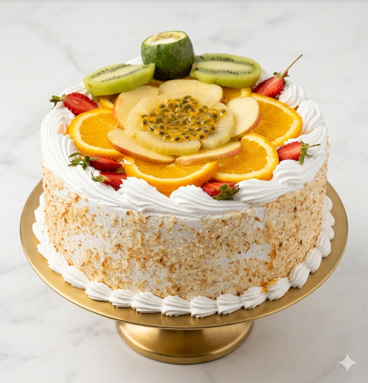 sponge fruit cake