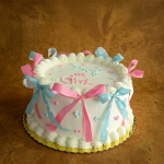 Gender Reveal Cake