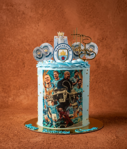 Manchester City themed Cake