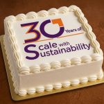 Square Shaped Corporate Cake
