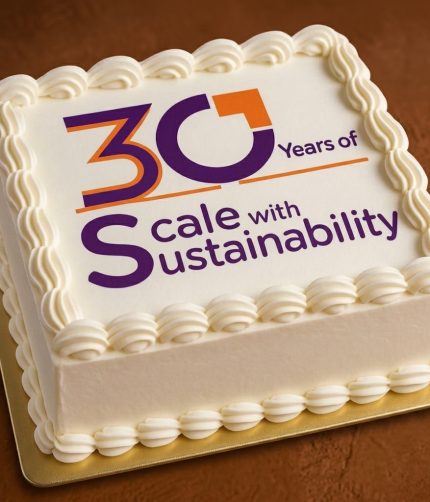 Square Shaped Corporate Cake