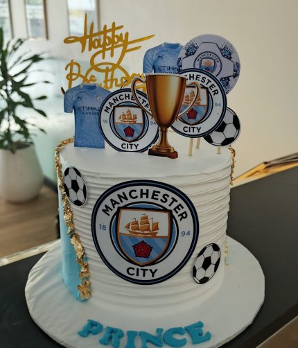 Manchester city themed Cake