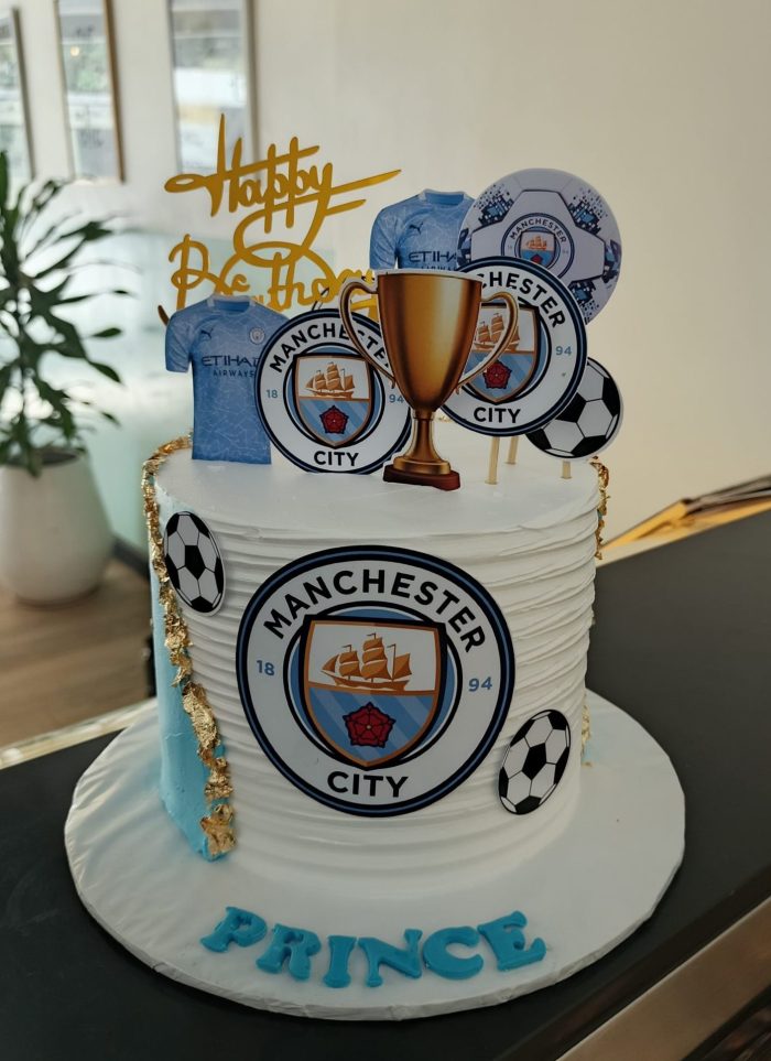 Manchester city themed Cake