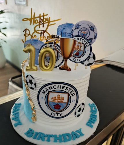 Mancity themed cake