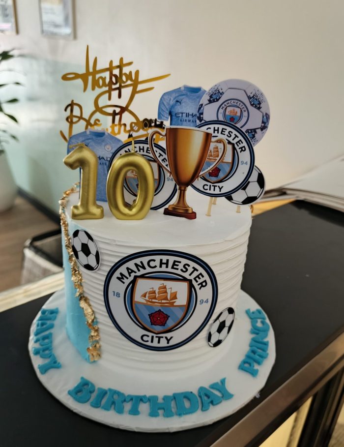Mancity themed cake