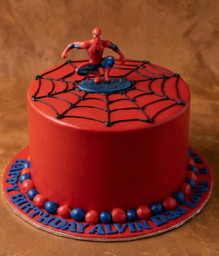 Spiderman themed cake