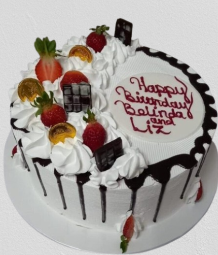 Vanilla with Chocolate Ganache