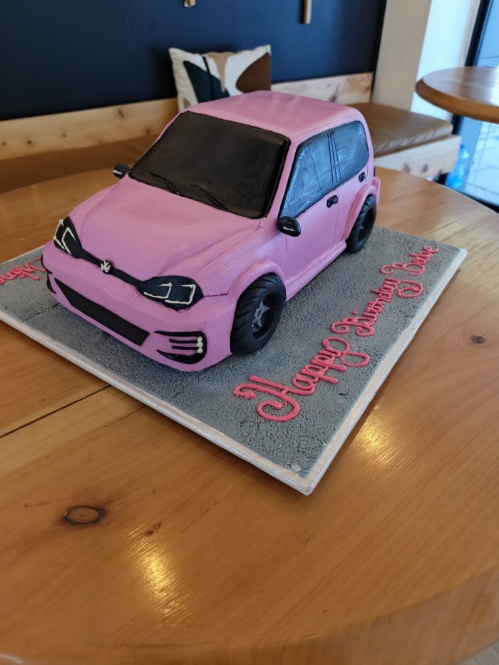 Volkwagen Goft Themed Cake