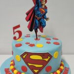 superman cartoon cake