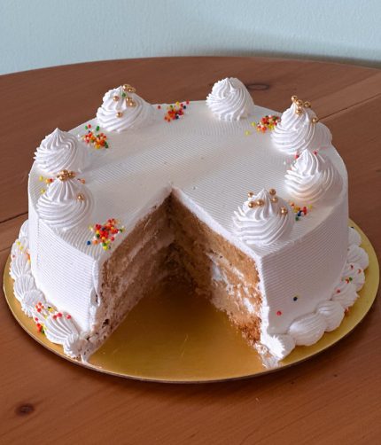 Sweet Vanilla Cake Inside
