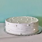 Vanilla Cake with Design simple