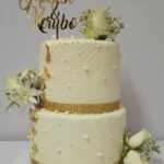Elegant Gold Tier Cake