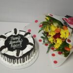 Flowers and oreo cake
