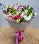 Purpink themed bouquet