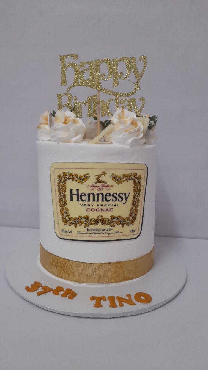 Custom cake with Hennessy 3