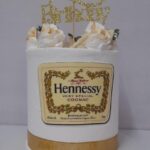 Custom cake with Hennessy