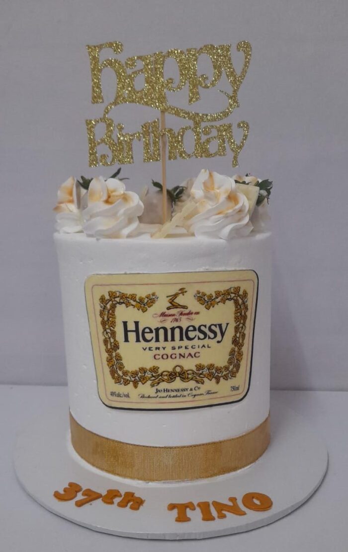 Custom cake with Hennessy Custom cake with Hennessy