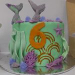 mermaid themed cake