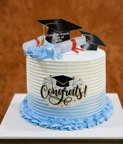 Graduation With touch of blue