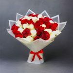 White and red roses in Nairobi