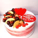 Fruit cake for valentine