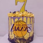 Lakers themed Cake