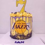 Lakers themed Cake