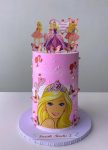 Barbie themed cake