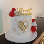 Anniversary Love Birds Cake