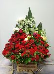 Christmas themed flowers arrangement