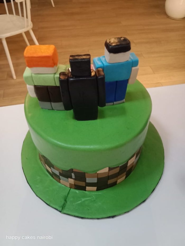 Minecraft themed Cake