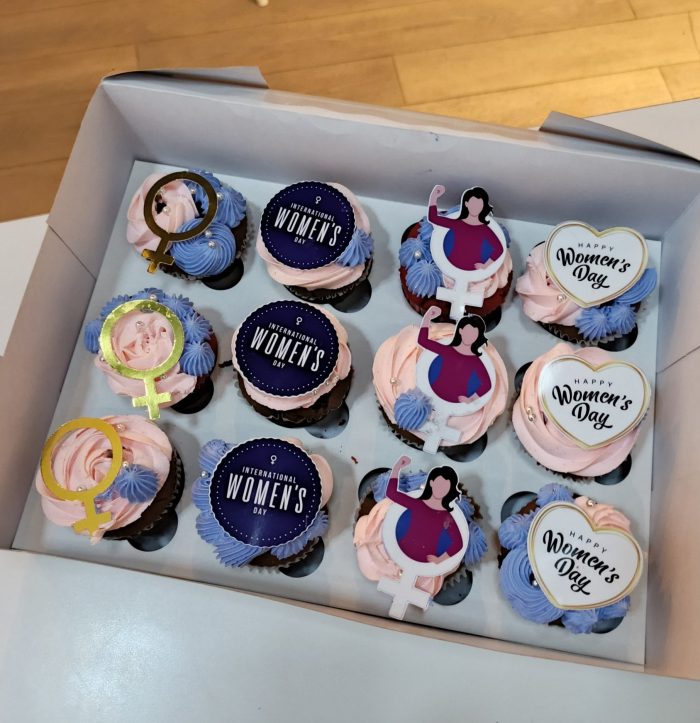 International womens day cupcakes