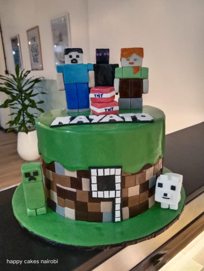 Minecraft themed Cake