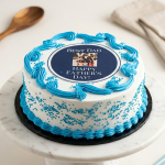 Fathers Day Cake with Family portrait