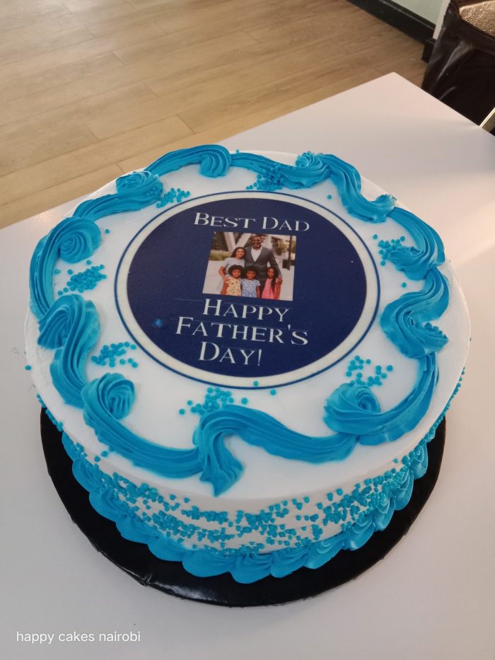 Fathers Day Cake with edible print
