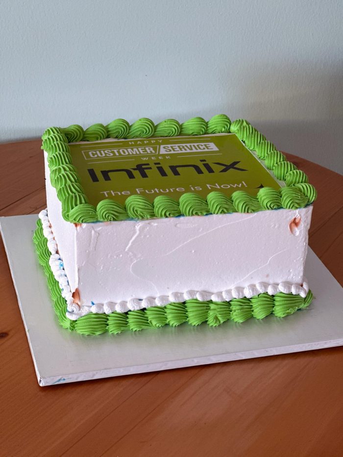 Customer Service Cake _Infinix Kenya