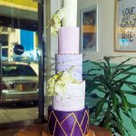 Royal Amethyst Wedding Cake