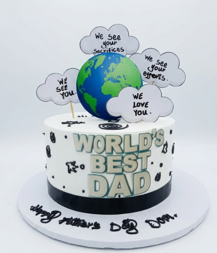 Worlds Best Dad 2026 Cake