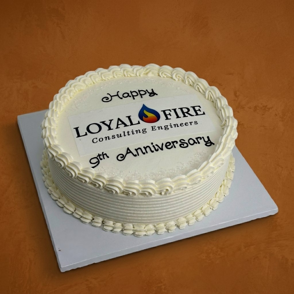 Simple Corporate Cake Simple Corporate Cake