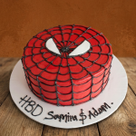 The Spiderman Cake - Buttercream Frosting