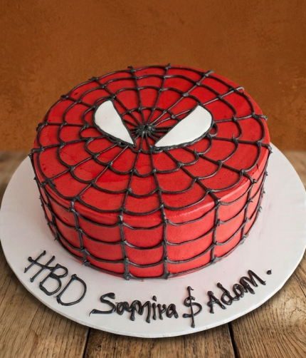 The Spiderman Cake - Buttercream Frosting