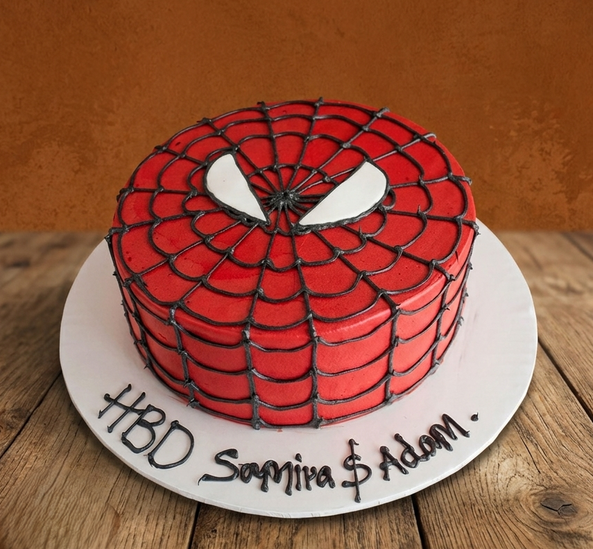 Spiderman Head Cake